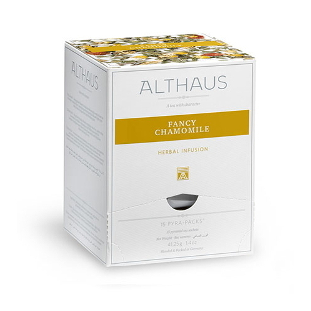 Чайный напиток травяной Althaus Fancy Chamomile Pyra Pack в пирамидках, 15 шт