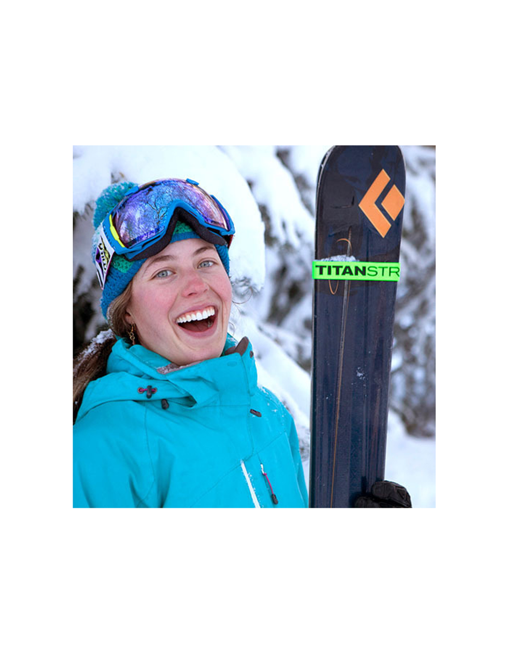 Ремень крепёжный TitanStraps Industrial зеленый L = 51 см (Dmax = 14,15 см, Dmin = 5,5 см)