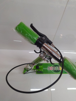 Самокат SCOOTER 3-х колесный (90мм) светящиеся, без амортизатора до 25кг, зеленый