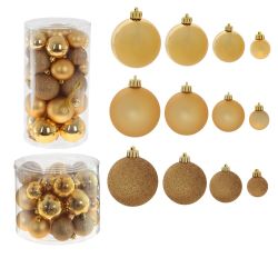 GAEM Набор из 40шт Украшение новогоднее "Шар", D 6/5/4/3 см, L14 W14 H26 см