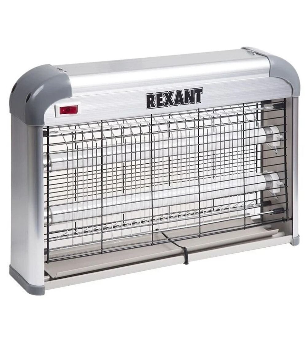 Отпугиватель Rexant 71-0046 Антимоскитная лампа 2х10Вт, 220В (R80)