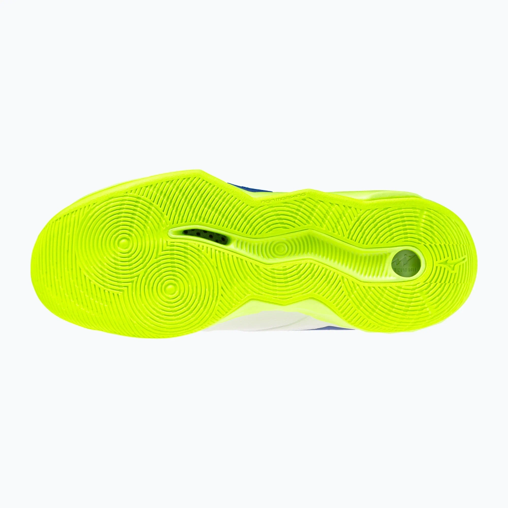 Кроссовки волейбольные Mizuno Wave Momentum Pro Mid white/lightning yellow/dazzling blue