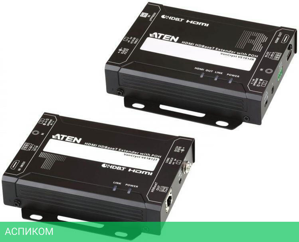 Приемник + передатчик Aten VE1812 HDMI HDBaseT с POH (VE1812-AT-G)