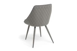 "Диана" стул из велюра, цвет серый