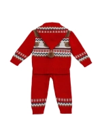 Костюм вязаный для малышей для новорожденных "Мишки"