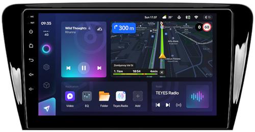 Магнитола для Skoda Octavia A7 2013-2020 (без блока в бардачке) - Teyes CC3 монитор 10" QLED на Android 10, Быстрая, CarPlay, 4G SIM-слот
