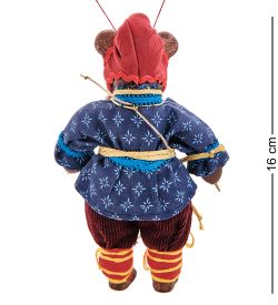 RK-875/3 Кукла подвесная «Медведь в колпаке с барабаном»