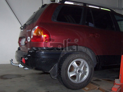 Фаркоп оцинкованный Galia H060A для Santa Fe 2001-2006, Santa Fe Classic 2007-2013(паспорт и сертификат в комплекте)(без электрики)