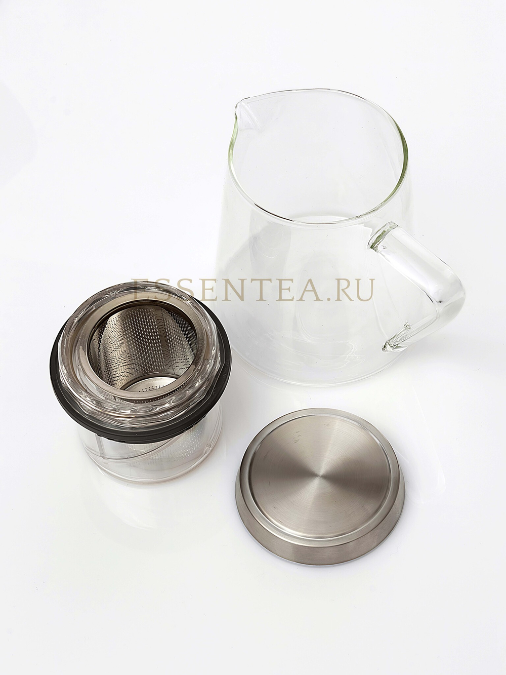 Чайник стеклянный "Тейт" с заварочной колбой