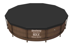 Тент для каркасного бассейна Steel Pro Pools, Steel Pro MAX Pools, Hydrium Splasher Pools 366 см (d 366см) (Bestway 58037 BW)