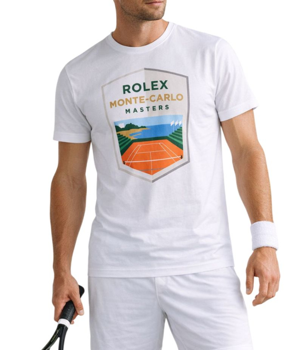 Теннисная футболка Monte-Carlo Rolex Masters Logo - white