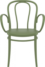 Кресло пластиковое Siesta Contract Victor XL, оливковый