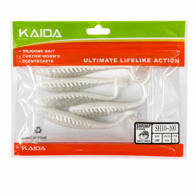 Набор силиконов KAIDA SH10-100 10см 5шт COL014 №80