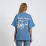 Футболка Dissident Retriever in Dusty Denim Голубая