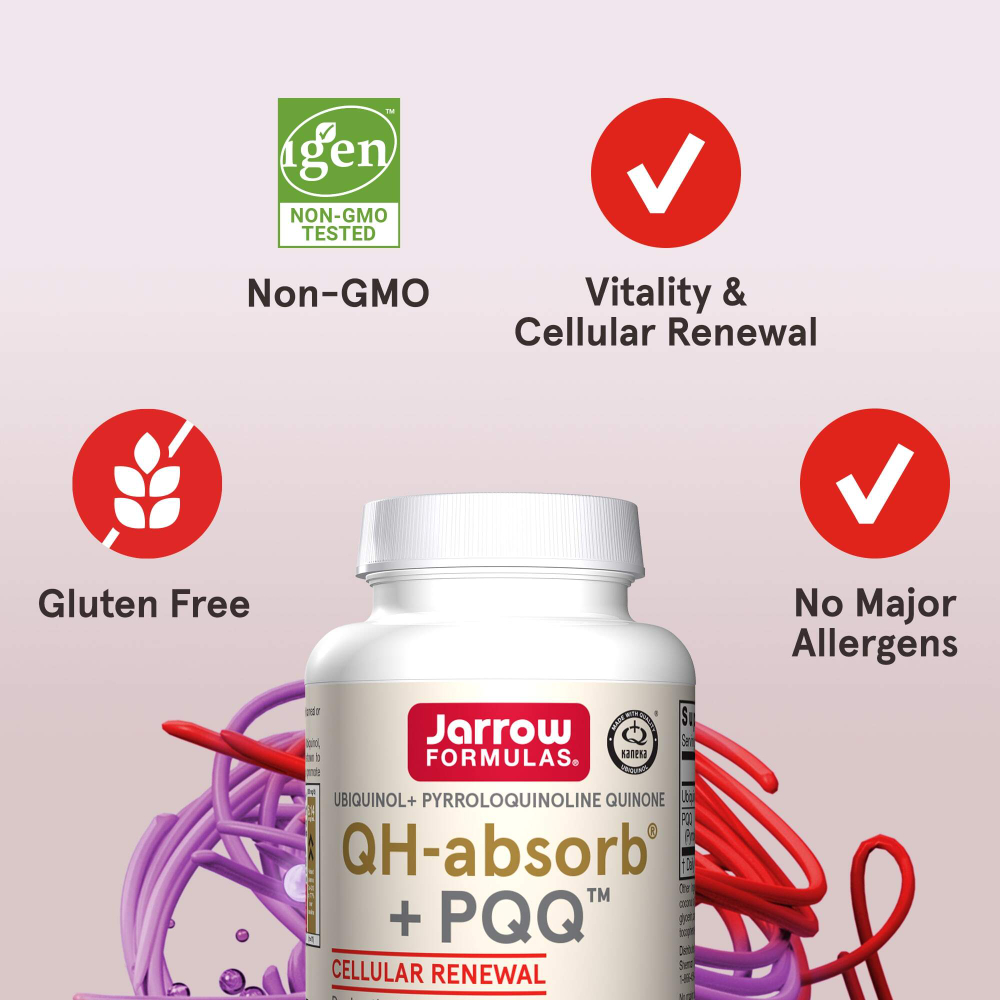 Jarrow Formulas, QH-Absorb + PQQ, 60 капсул