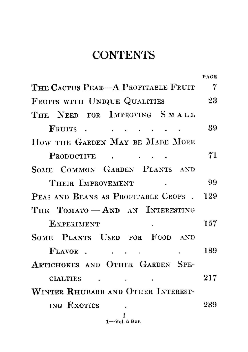 How plants are trained to work for man. Volume 5 | Luther Burbank