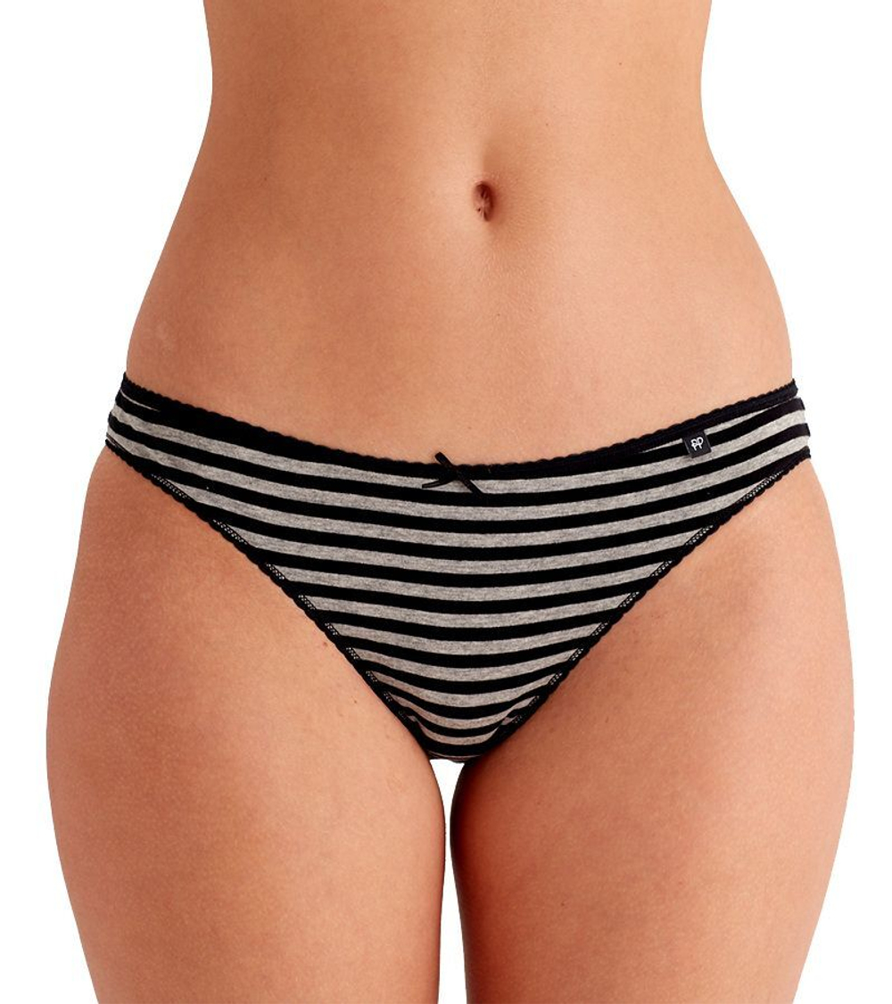 Набор из 3 трусиков-слипов Alice в серо-черной гамме (Размер: M) (Цвет: серый с чёрным)