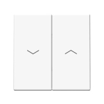 ARTGALLERY 2-клавишный ВЫКЛЮЧАТЕЛЬ ДЛЯ ЖАЛЮЗИ, 2х сх.4, 10А, механизм, ЛОТОС