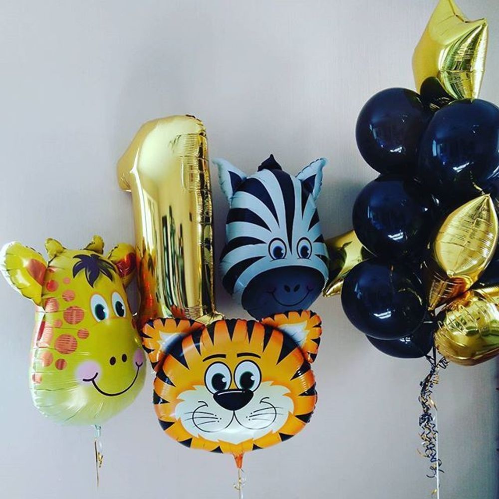 Шар (25"/64 см) Фигура, Голова Жирафа 1 шт.