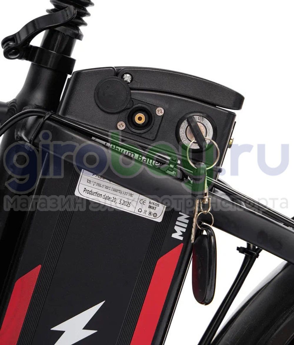 Электровелосипед Minako F10 Pro Dual 48V/20Ah (полный привод) 2025 года - Красный обод фото №12