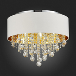 SL1350.502.06 Светильник потолочный ST-Luce Хром/Белый, Золотистый, Прозрачный E14 6*40W LACCHIA