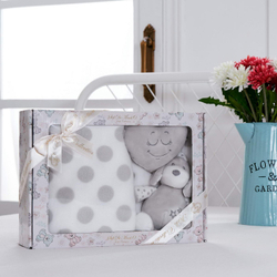 Плед детский с игрушкой Sofi De MarkO №2 серый