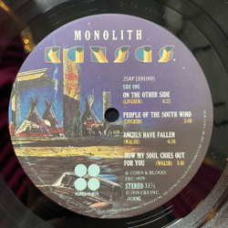 Винтажная виниловая пластинка LP Kansas Monolith (Japan 1979) (No Obi) On The Other Side