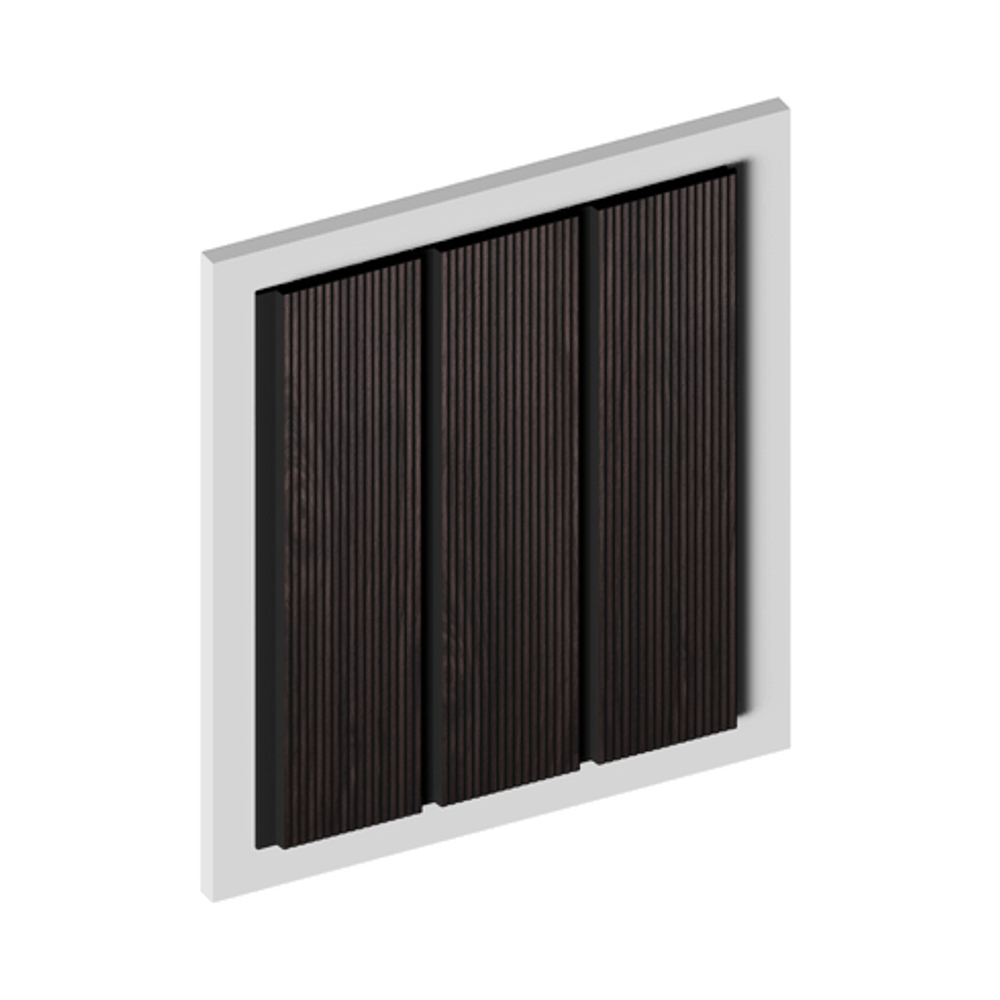 Стеновая панель HiWood декорированная, 270x12 см