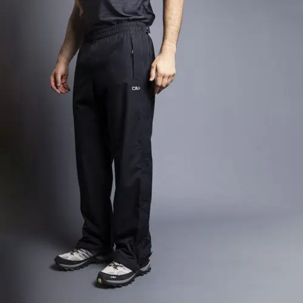 Брюки мужские CMP Men's packable rainproof trousers comfort fit, артикул 39X6627CF, цвет Black (U901)