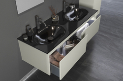 Тумба с раковиной Orka Lisbon 130 5001441 подвесная Кашемировая матовая