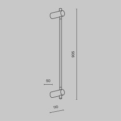 Настенный светодиодный светильник Maytoni Rotta MOD413WL-L8B3K