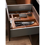 Органайзер для столовых приборов с держателем для ножей bambox, 30х38 см