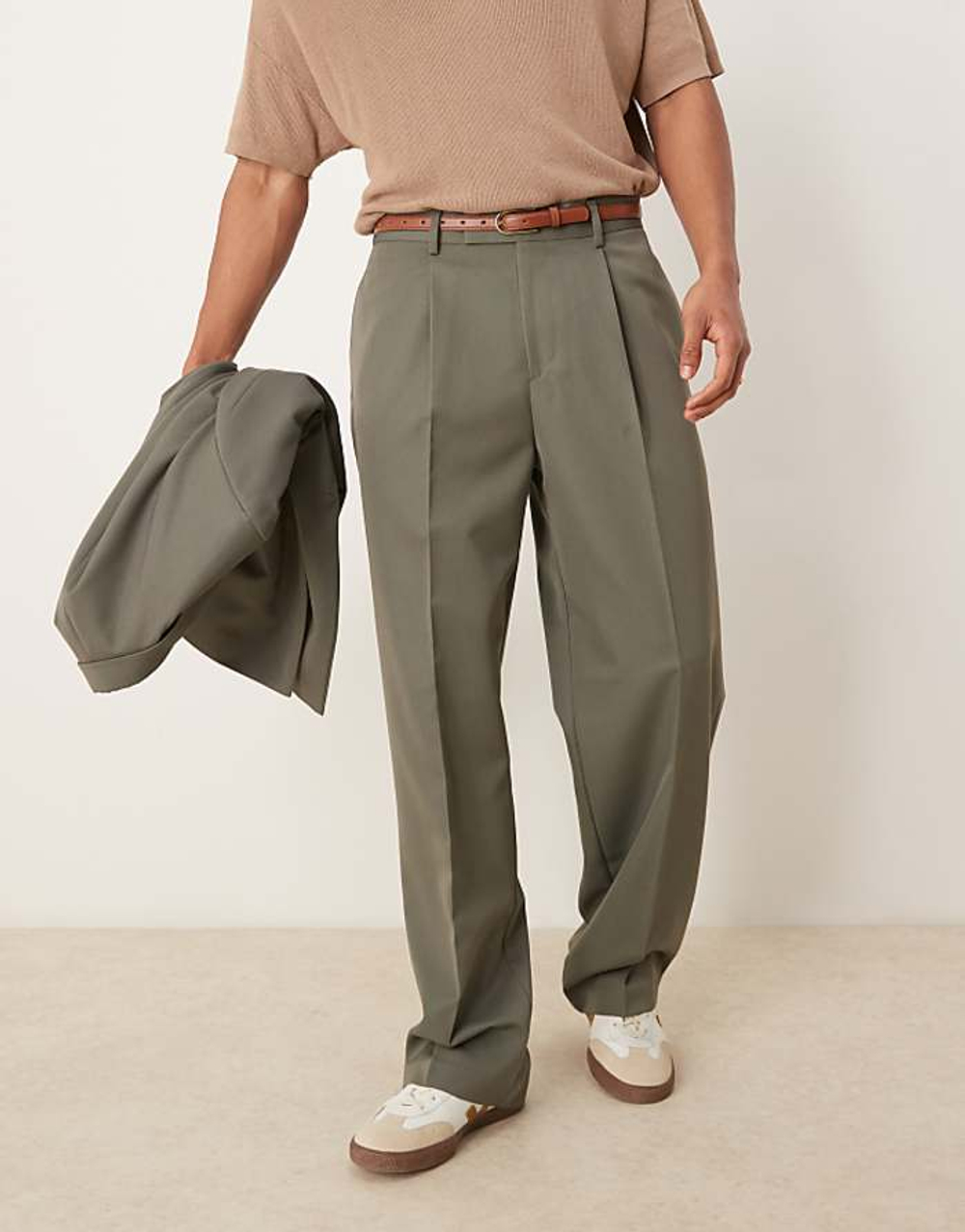 Двубортный оверсайз Хаки