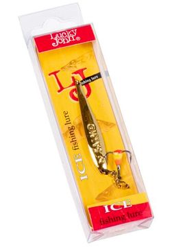 Блесна вертикальная зимняя Lucky John S-2-Z с цепочкой и тройником 04.0г G блистер