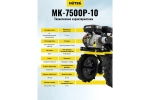 ЛУЧШАЯ ЦЕНА ! Мотоблок бензиновый Huter МК-7500P-10 (2 вперед/1назад 7,5 л.с) 70/5/12