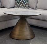 Стол журнальный CT9346CI (D70) белый керамика