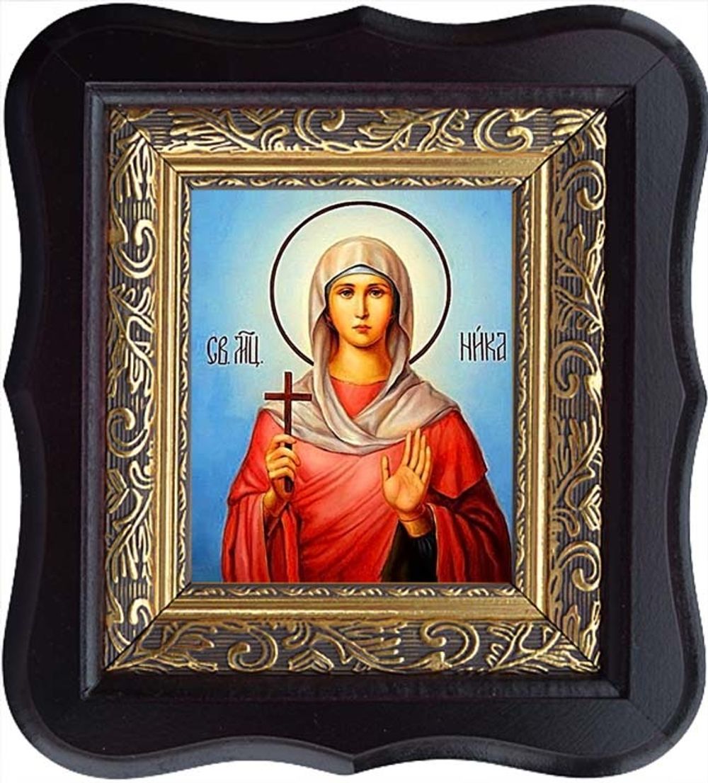 Ника Коринфская Святая мученица. Икона на холсте.