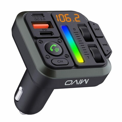 Авто FM трансмиттер +З/У MIVO MF-06 Bluetooth/PD+QC3.0