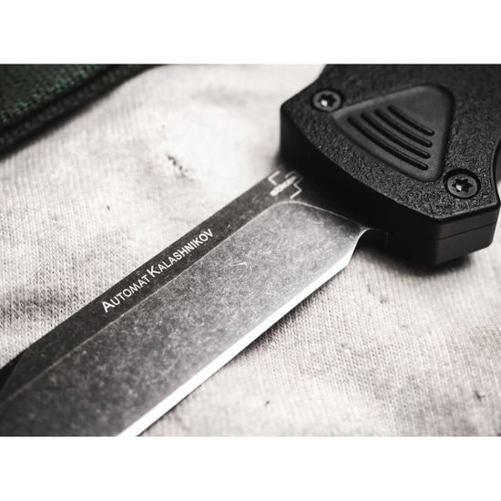 Складной нож Автоматический Boker 06EX350 Kalashnikov OTF Bowie c клинком из стали D2, рукоять алюминий