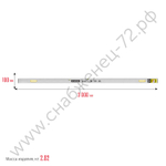 STAYER GRAND 3 м, точность 1 мм/м, 2 глазка, Правило с уровнем и ручками, (10752-3.0)