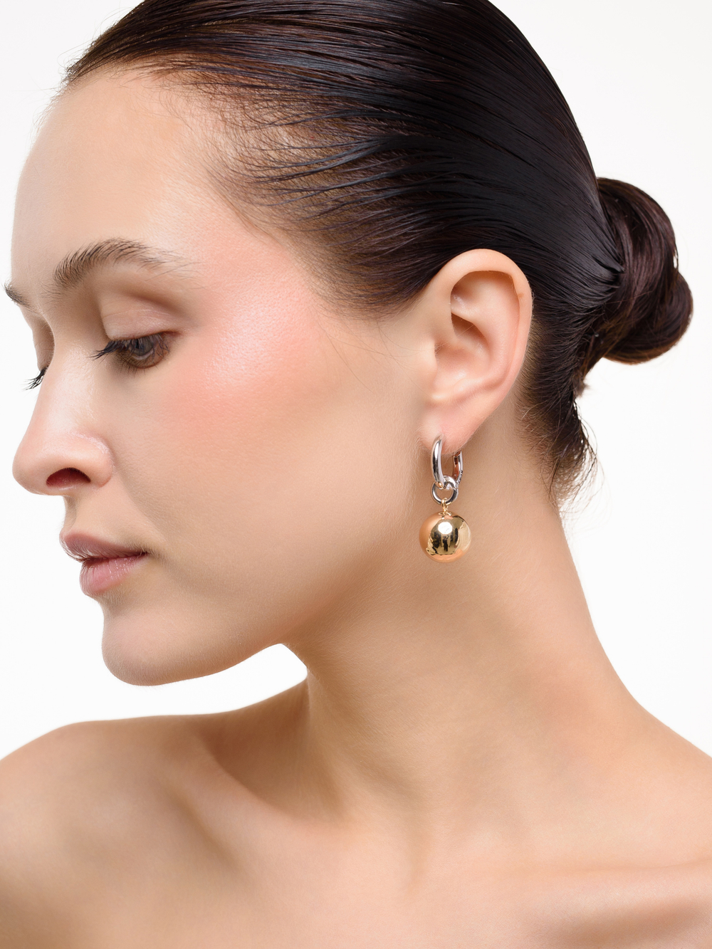 Серьги "Ball" Bicolor
