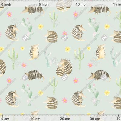 Броненосцы мятный фон by mamka_panamka 405 DPI