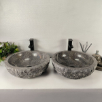 Раковина из мрамора ПАРА! Erozy Grey EM-64531 46*46*15 0186