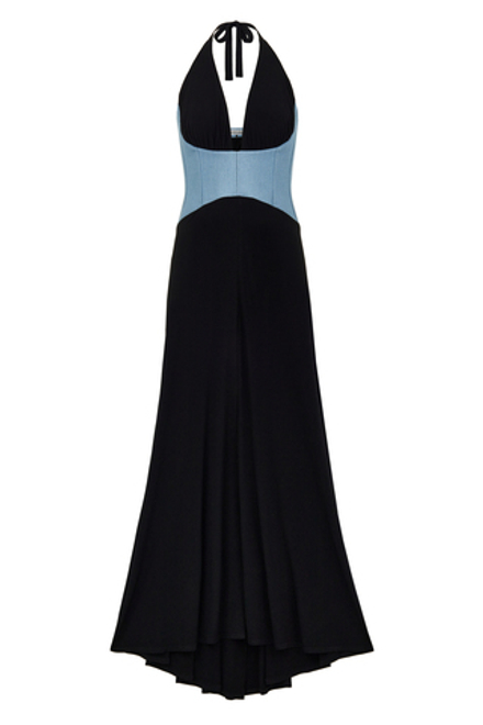 Платье Olivia dress, черно-голубой