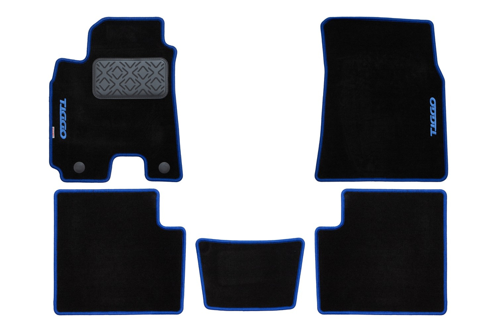 Коврики в салон для CHERY Tiggo FL Limited edition 2014-2020, кроссовер, 5 шт. (текстиль) CHERY632010720KHV