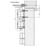 Geze TS4000 Tandem EN более 7 серебристый, комплект с рычагом