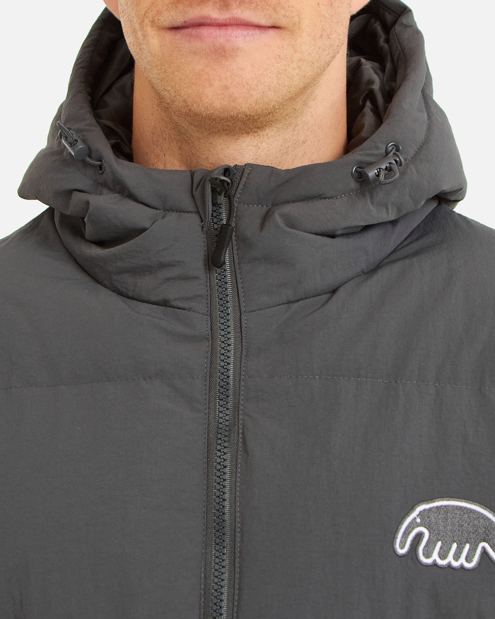 Куртка Anteater Downjacket-HoodedCrispy-Dark-Grey