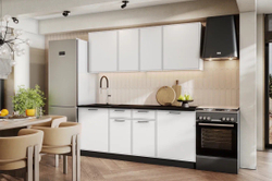 Кухонный гарнитур «Арнуво» Белый Бланж 2 м