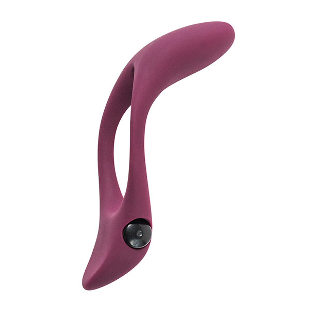 Бордовое эрекционное виброкольцо 3,5х5,3см Lola Games Pure Passion Stardust Wine red 1304-02lola