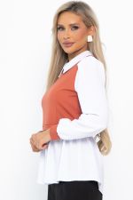 Блуза Жозетта (терракот) Б14738-3М LT Collection